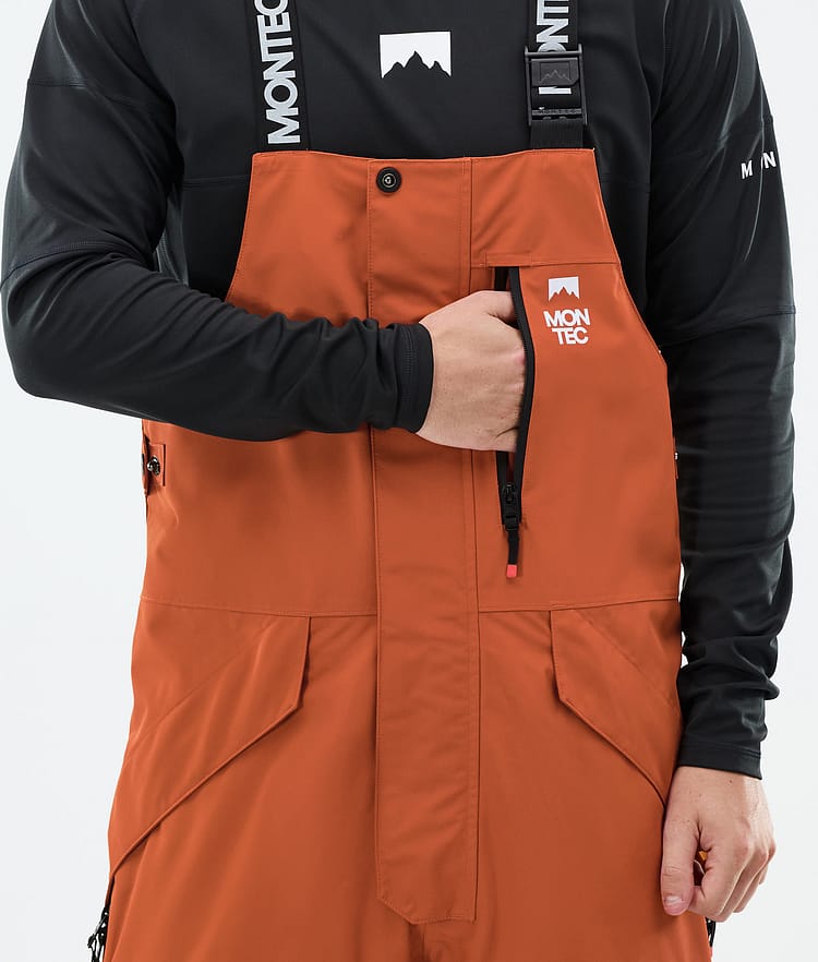 Montec Fawk Snowboardbukse Herre Burned Orange/Black, Bilde 5 av 6