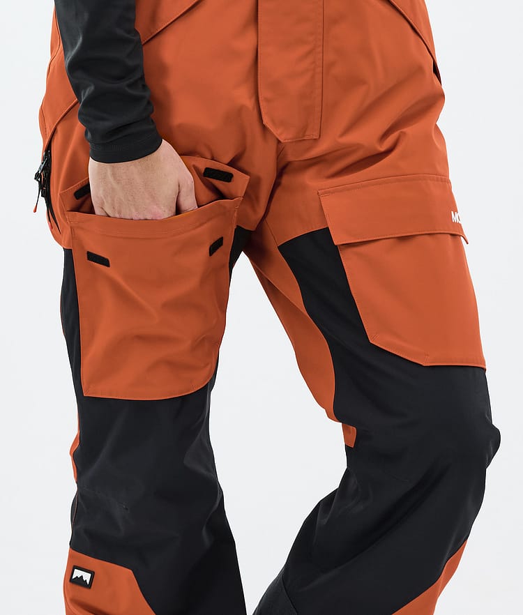 Montec Fawk Snowboardbukse Herre Burned Orange/Black, Bilde 6 av 6
