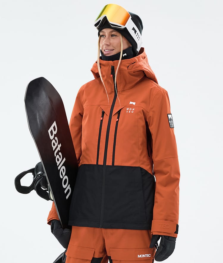 Montec Moss W Snowboardjakke Dame Burned Orange/Black, Bilde 1 av 10