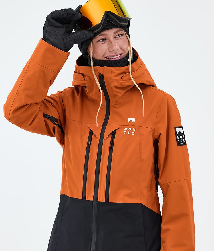 Montec Moss W Skijakke Dame Burned Orange/Black, Image 4 of 9