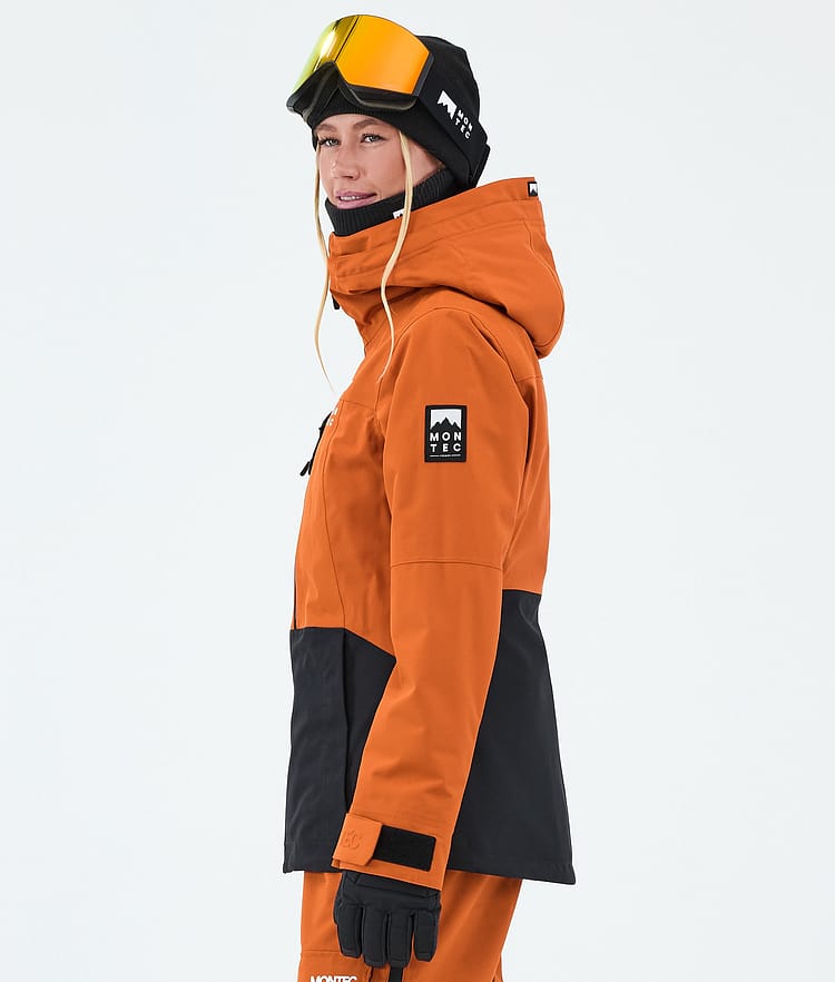 Montec Moss W Snowboardjakke Dame Burned Orange/Black, Image 5 of 9