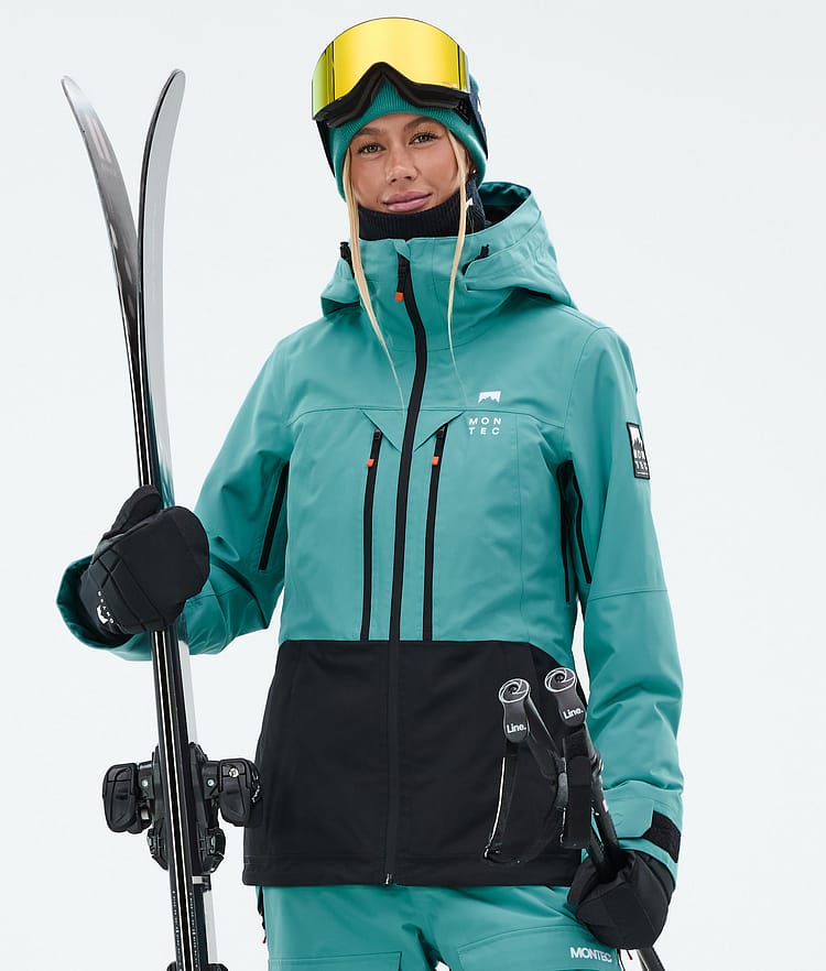 Montec Moss W Skijakke Dame Turquoise/Black, Bilde 1 av 10