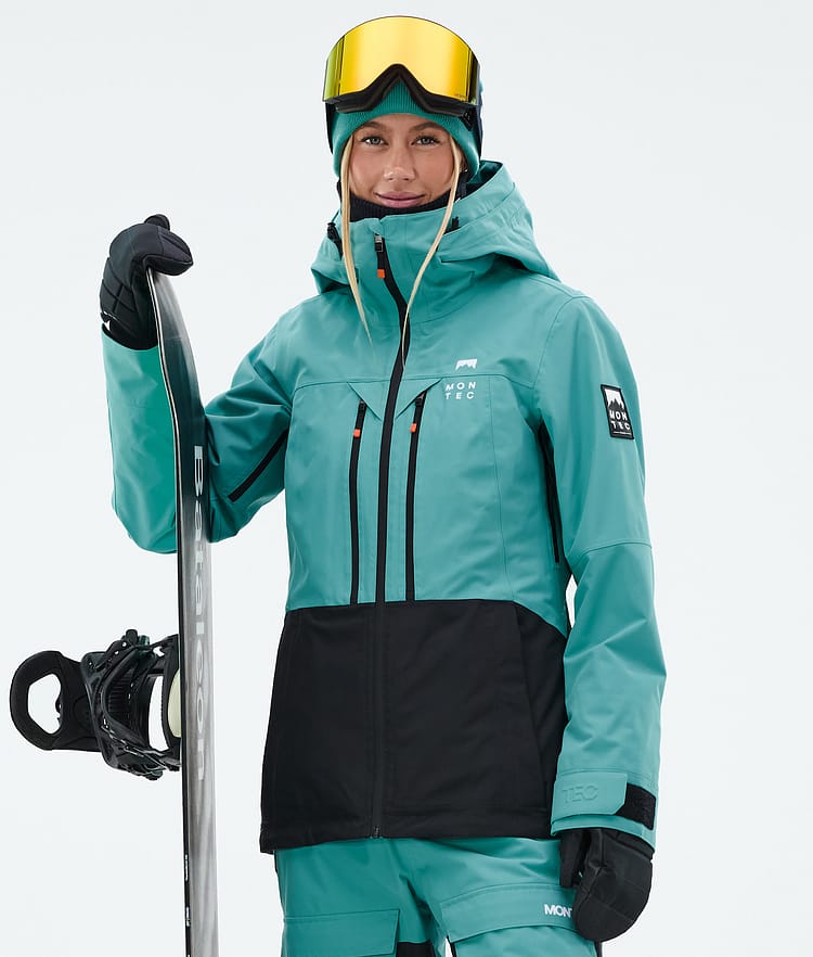 Montec Moss W Snowboardjakke Dame Turquoise/Black, Bilde 1 av 10