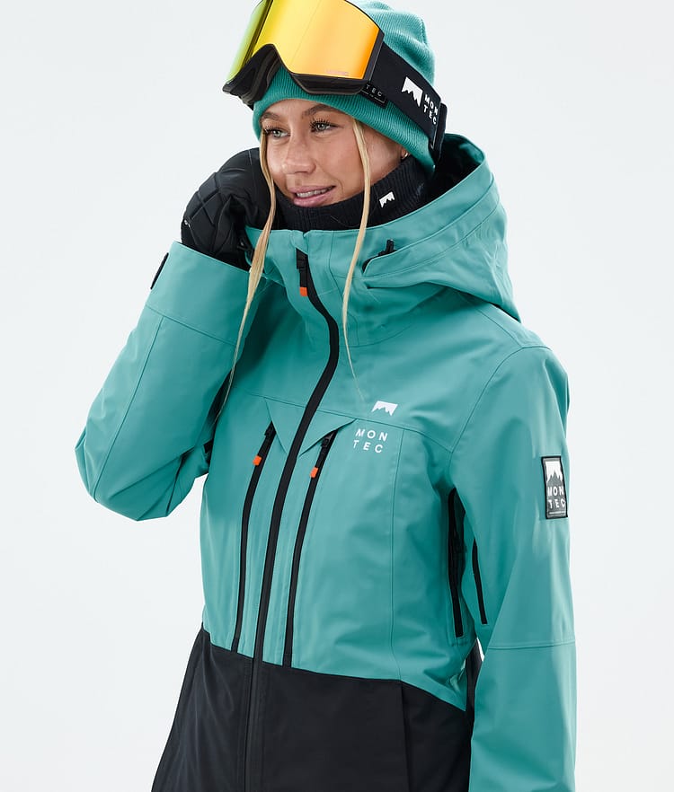 Montec Moss W Snowboardjakke Dame Turquoise/Black, Bilde 2 av 10