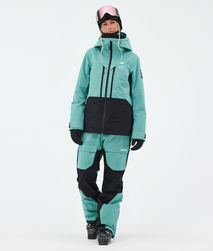 Montec Moss W Skijakke Dame Turquoise/Black, Image 2 of 9
