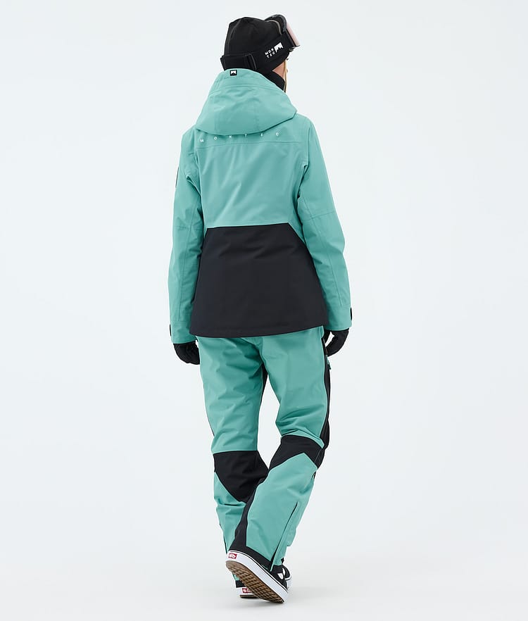 Montec Moss W Snowboardjakke Dame Turquoise/Black, Image 3 of 9