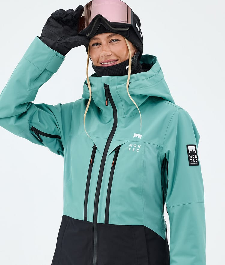 Montec Moss W Skijakke Dame Turquoise/Black, Image 4 of 9