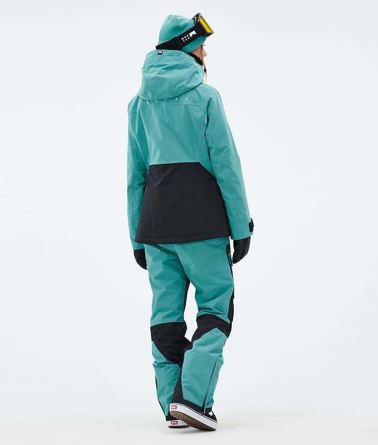 Montec Moss W Snowboardjakke Dame Turquoise/Black, Bilde 5 av 10