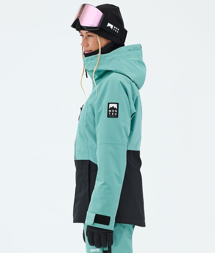 Montec Moss W Skijakke Dame Turquoise/Black, Image 5 of 9