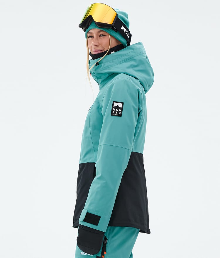 Montec Moss W Skijakke Dame Turquoise/Black, Bilde 6 av 10