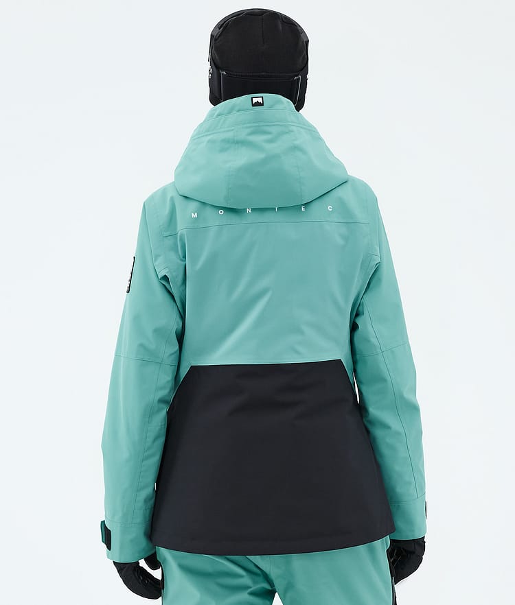 Montec Moss W Skijakke Dame Turquoise/Black, Image 6 of 9