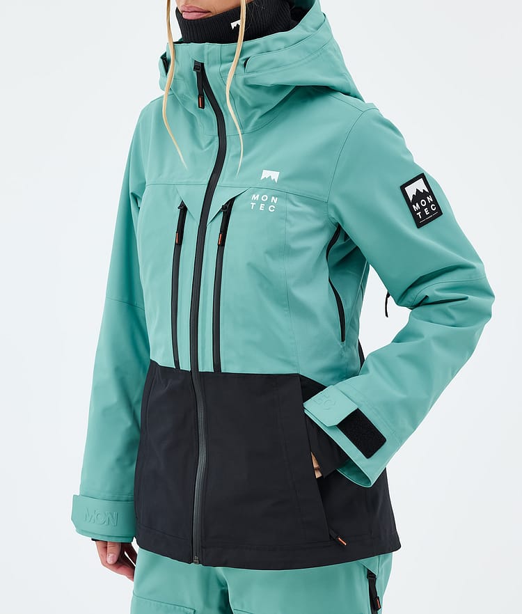 Montec Moss W Skijakke Dame Turquoise/Black, Image 7 of 9