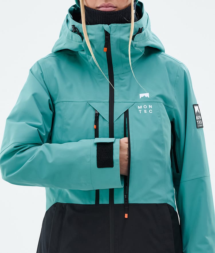 Montec Moss W Snowboardjakke Dame Turquoise/Black, Bilde 9 av 10