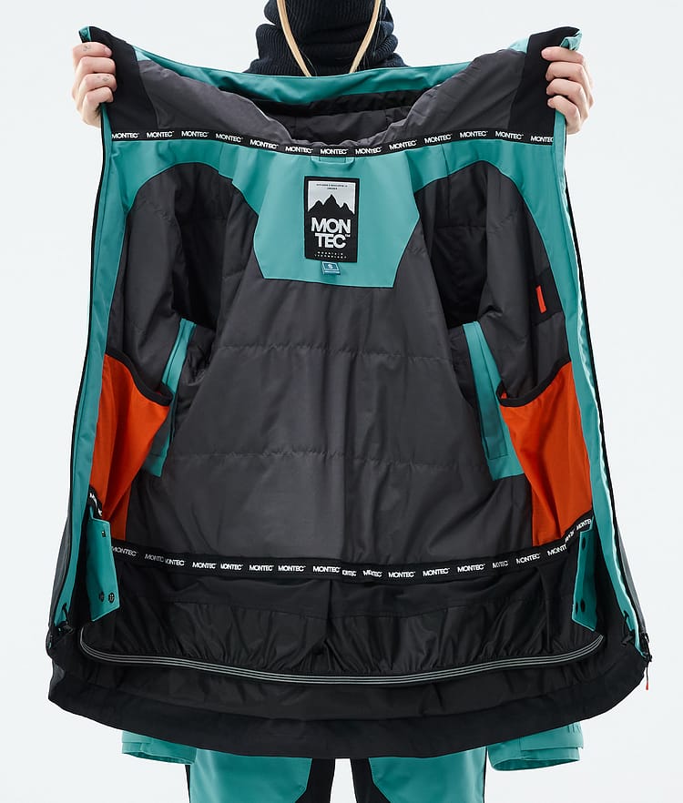 Montec Moss W Skijakke Dame Turquoise/Black, Bilde 10 av 10