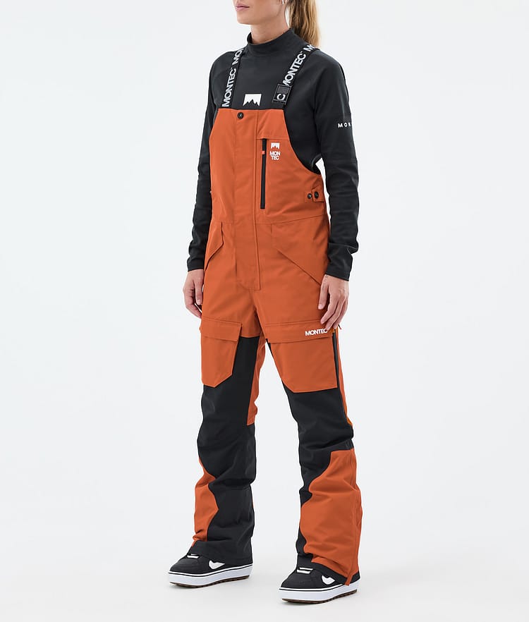 Montec Fawk W Snowboardbukse Dame Burned Orange/Black, Bilde 1 av 6