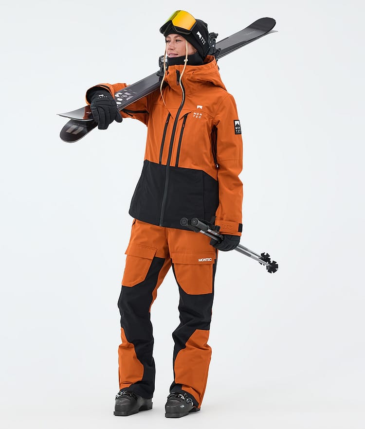 Montec Fawk W Skibukse Dame Burned Orange/Black, Image 2 of 7