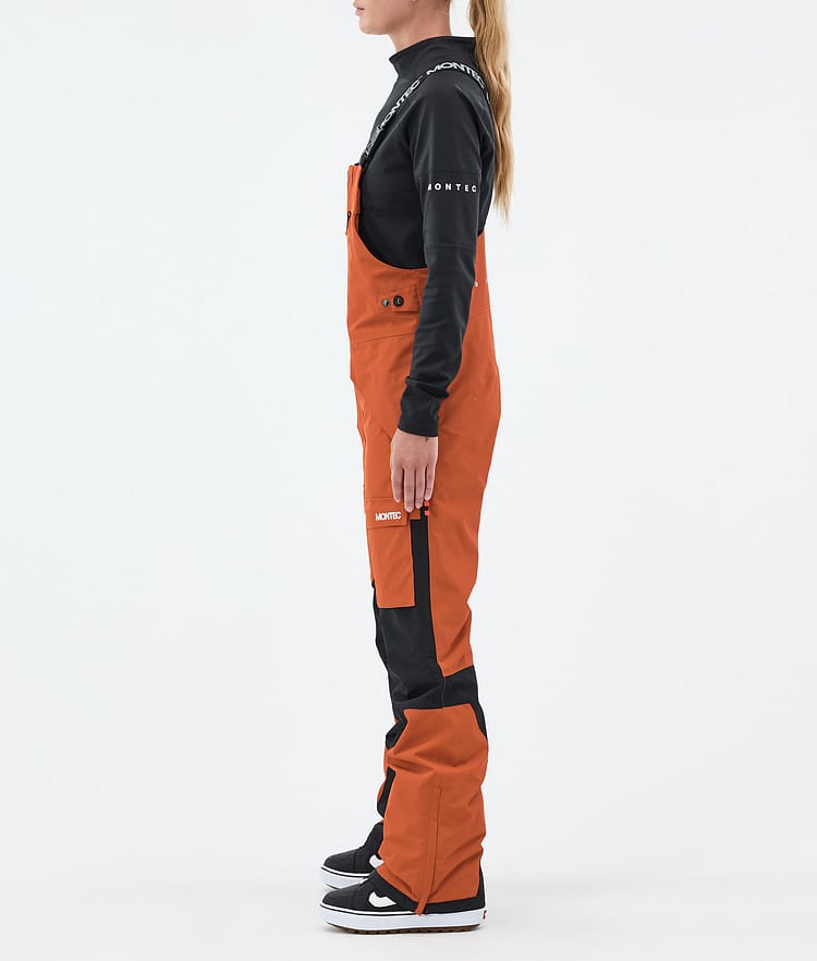 Montec Fawk W Snowboardbukse Dame Burned Orange/Black, Bilde 2 av 6