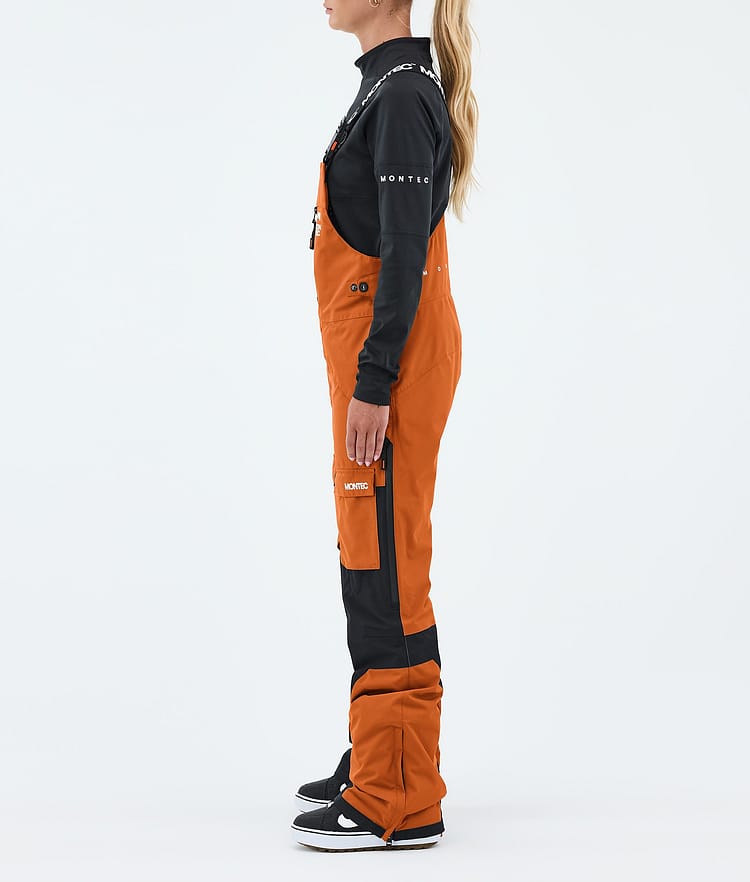 Montec Fawk W Snowboardbukse Dame Burned Orange/Black, Image 3 of 7