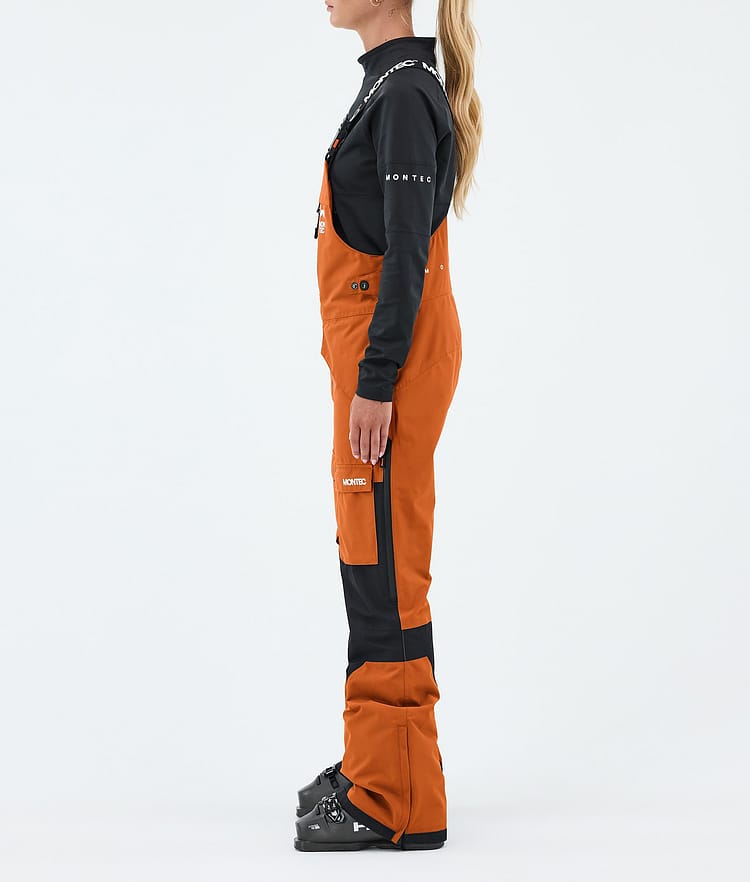 Montec Fawk W Skibukse Dame Burned Orange/Black, Image 3 of 7