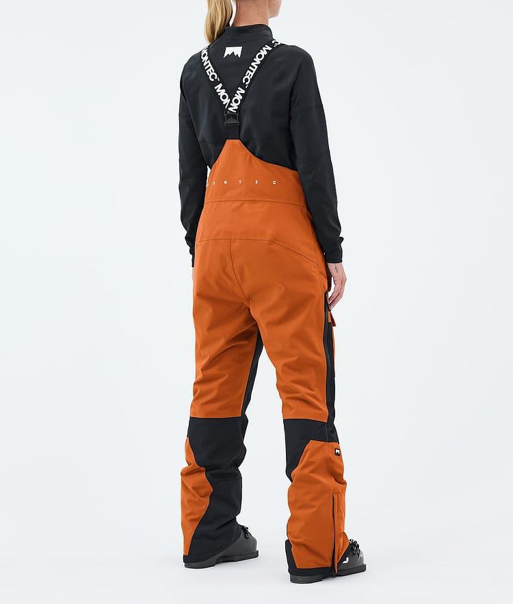 Montec Fawk W Skibukse Dame Burned Orange/Black, Image 4 of 7