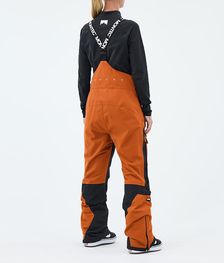 Montec Fawk W Snowboardbukse Dame Burned Orange/Black, Image 4 of 7