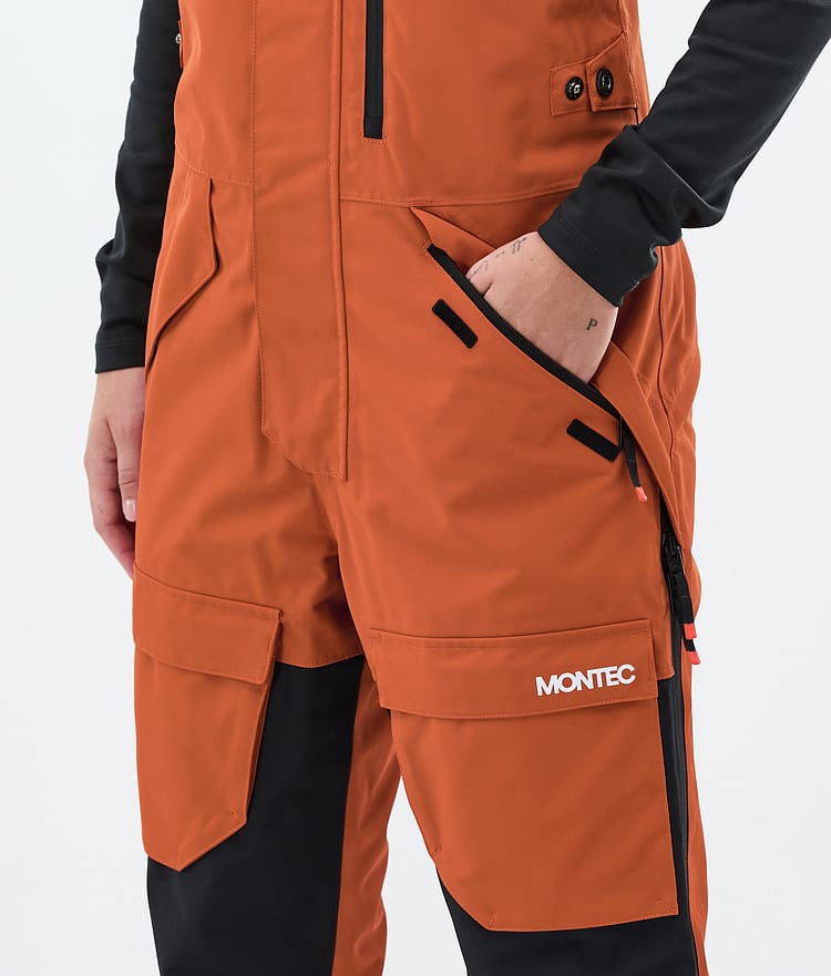 Montec Fawk W Skibukse Dame Burned Orange/Black, Bilde 4 av 6