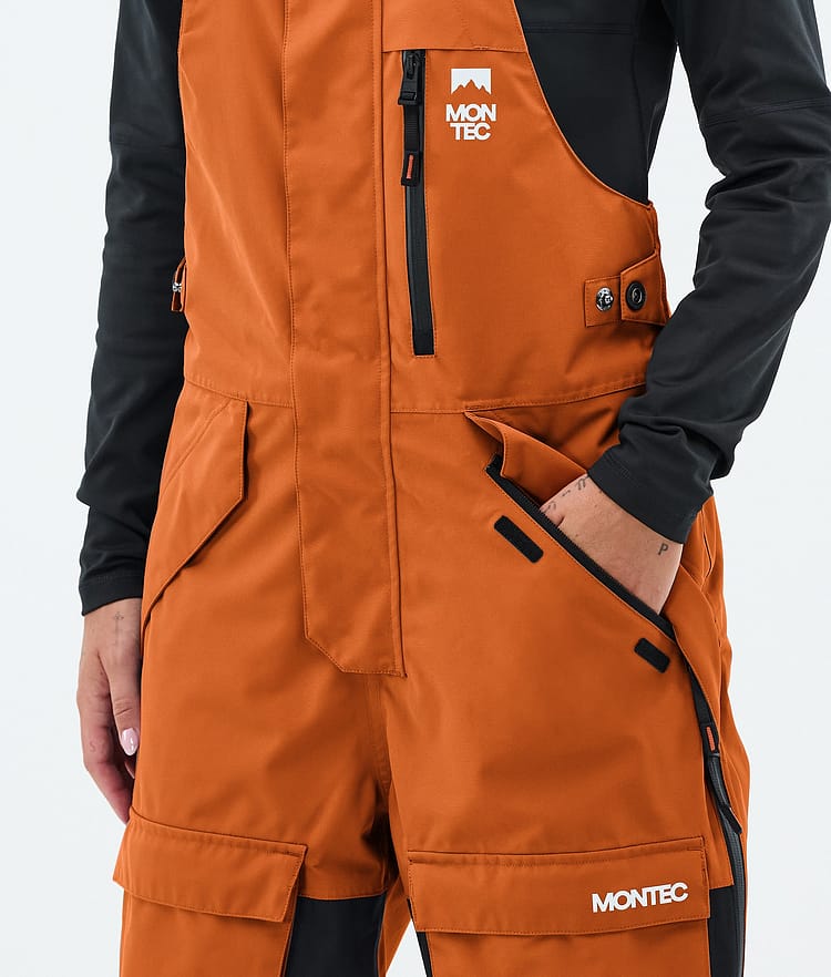 Montec Fawk W Snowboardbukse Dame Burned Orange/Black, Image 5 of 7