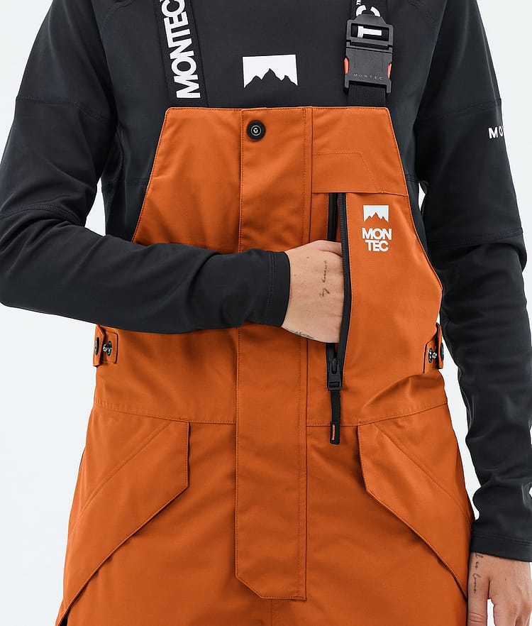 Montec Fawk W Snowboardbukse Dame Burned Orange/Black, Image 6 of 7
