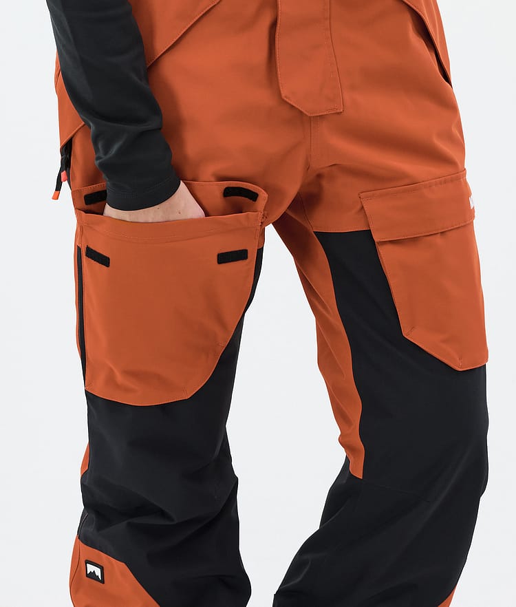 Montec Fawk W Snowboardbukse Dame Burned Orange/Black, Bilde 6 av 6