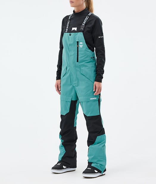 Montec Fawk W Snowboardbukse Dame Turquoise/Black