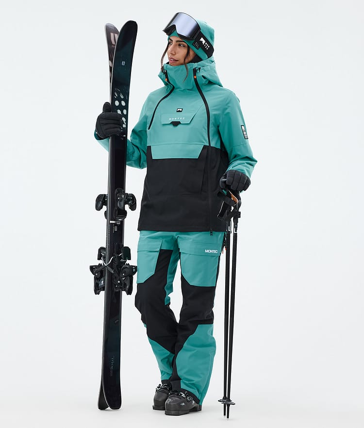 Montec Fawk W Skibukse Dame Turquoise/Black, Bilde 2 av 7