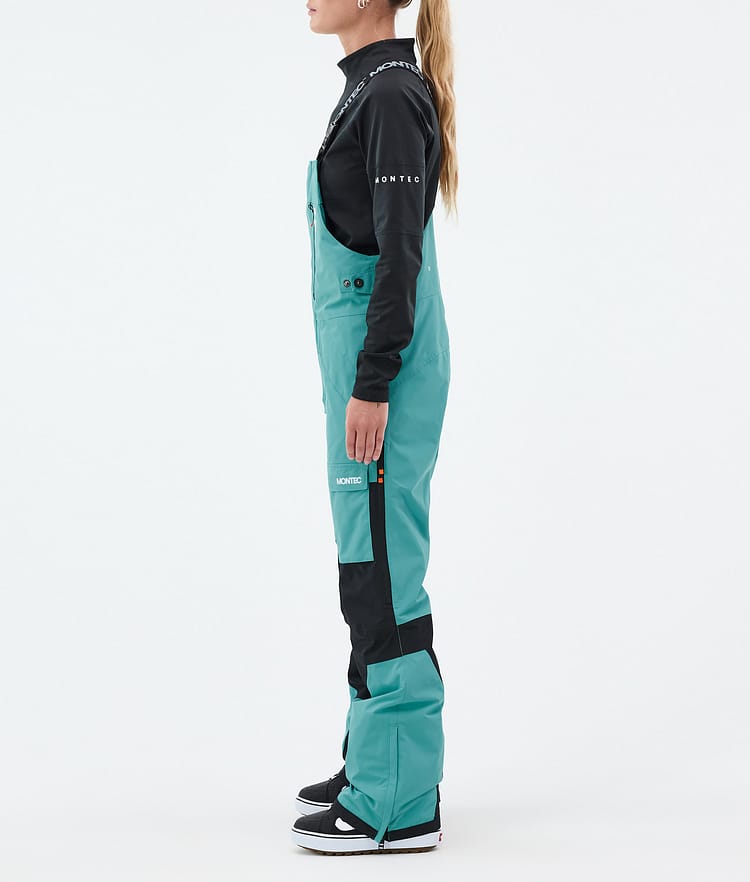 Montec Fawk W Snowboardbukse Dame Turquoise/Black, Bilde 3 av 7