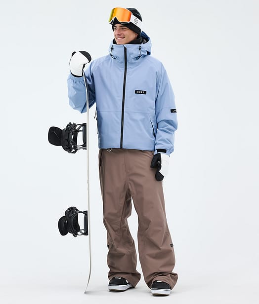 Dope Spartan Snowboardoutfit Light Blue/Walnut