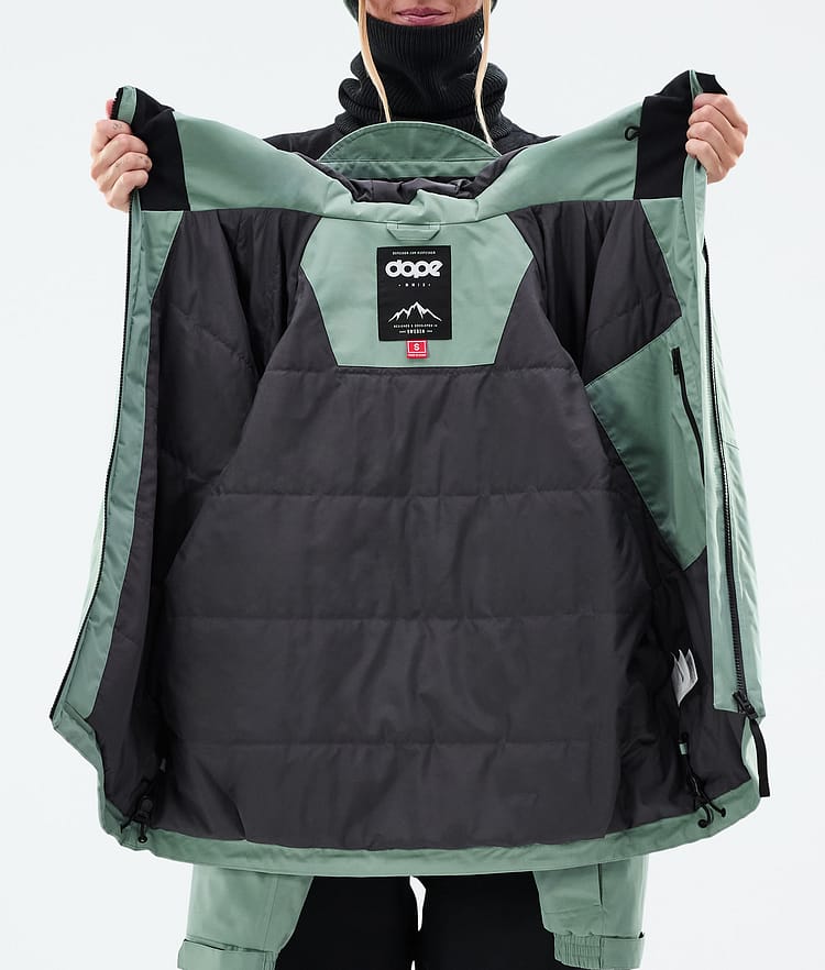 Dope Spartan W Snowboardjakke Dame Faded Green, Bilde 8 av 8