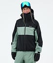 Dope Spartan W Skijakke Dame Stripe Black/Faded Green