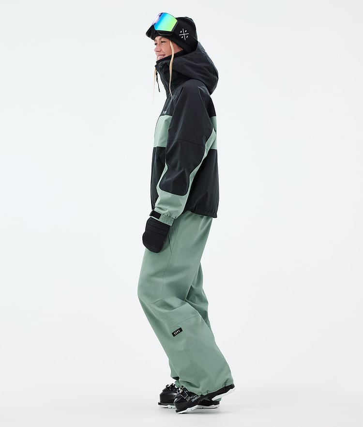 Dope Spartan W Skijakke Dame Stripe Black/Faded Green, Bilde 3 av 8