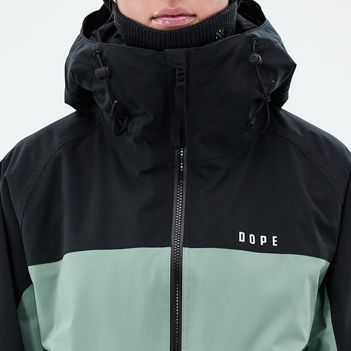 Frontglidelås med indre klaffer Hovedproduktdetaljbilde,