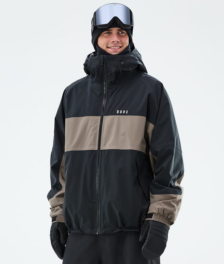 Dope Spartan Skijakke Herre Stripe Black/Walnut, Bilde 1 av 8