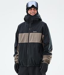 Dope Spartan Snowboardjakke Herre Stripe Black/Walnut