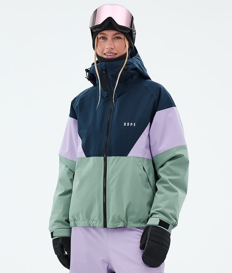 Dope Spartan W Skijakke Dame Sport Dark Blue/Faded Violet/Faded Green, Bilde 1 av 8