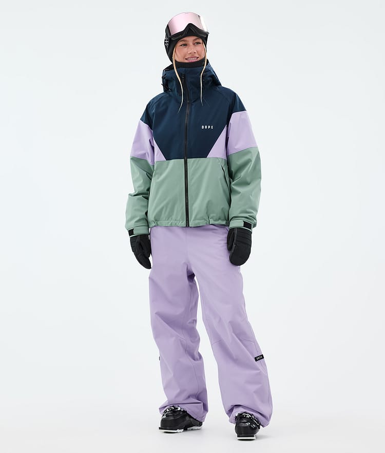 Dope Spartan W Skijakke Dame Sport Dark Blue/Faded Violet/Faded Green, Bilde 2 av 8