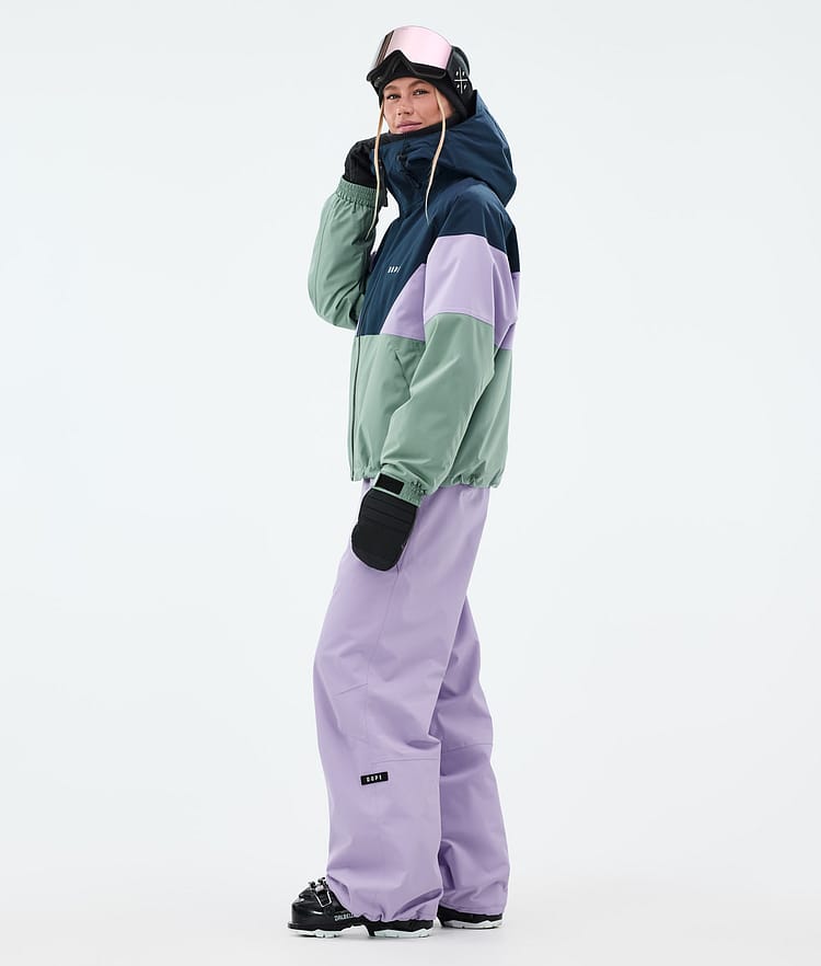 Dope Spartan W Skijakke Dame Sport Dark Blue/Faded Violet/Faded Green, Bilde 3 av 8