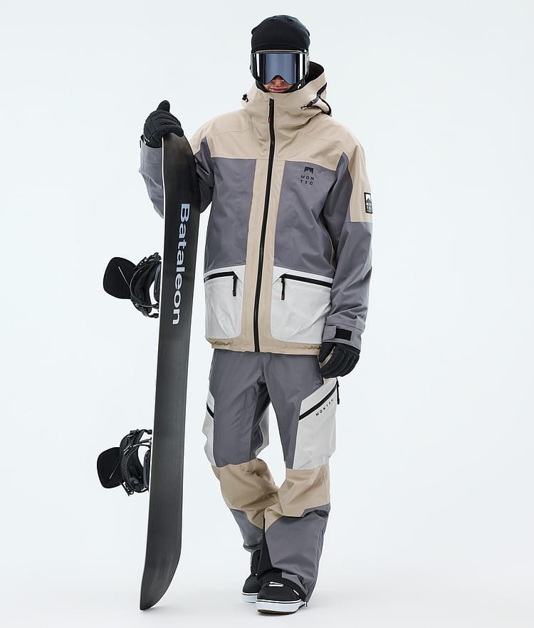 Montec Morpheus Snowboardjakke Herre Sand/Light Pearl/Light Grey, Image 2 of 9