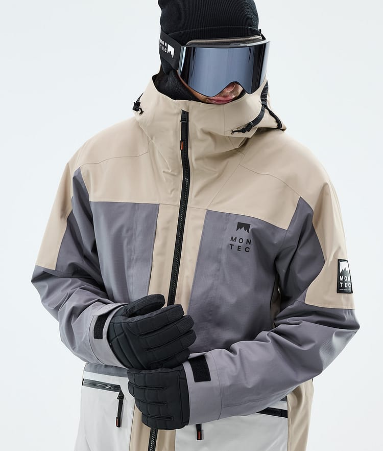 Montec Morpheus Snowboardjakke Herre Sand/Light Pearl/Light Grey, Image 4 of 9