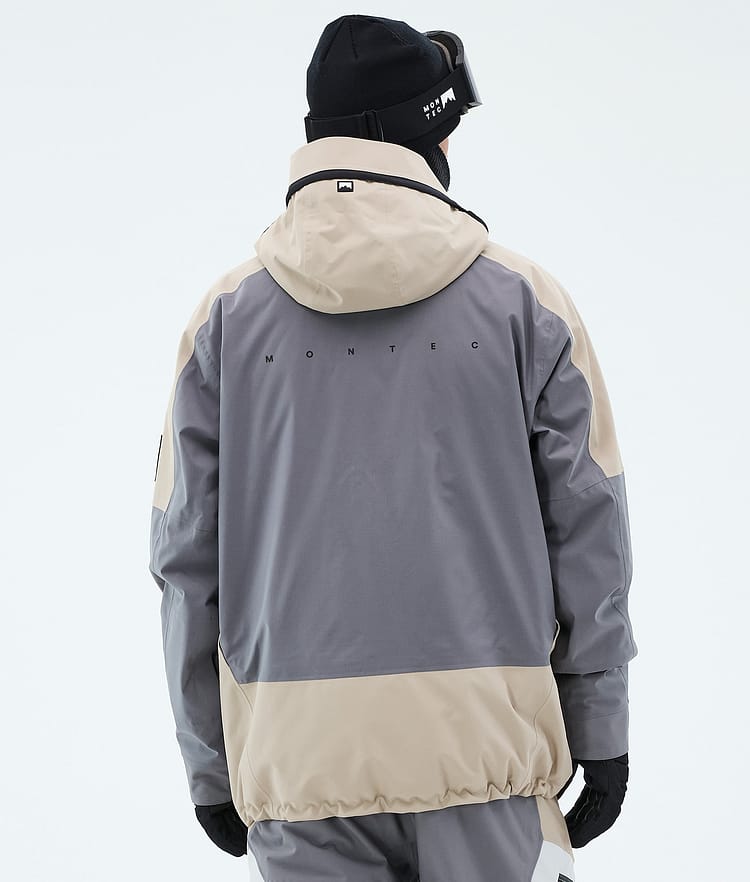 Montec Morpheus Snowboardjakke Herre Sand/Light Pearl/Light Grey, Image 6 of 9