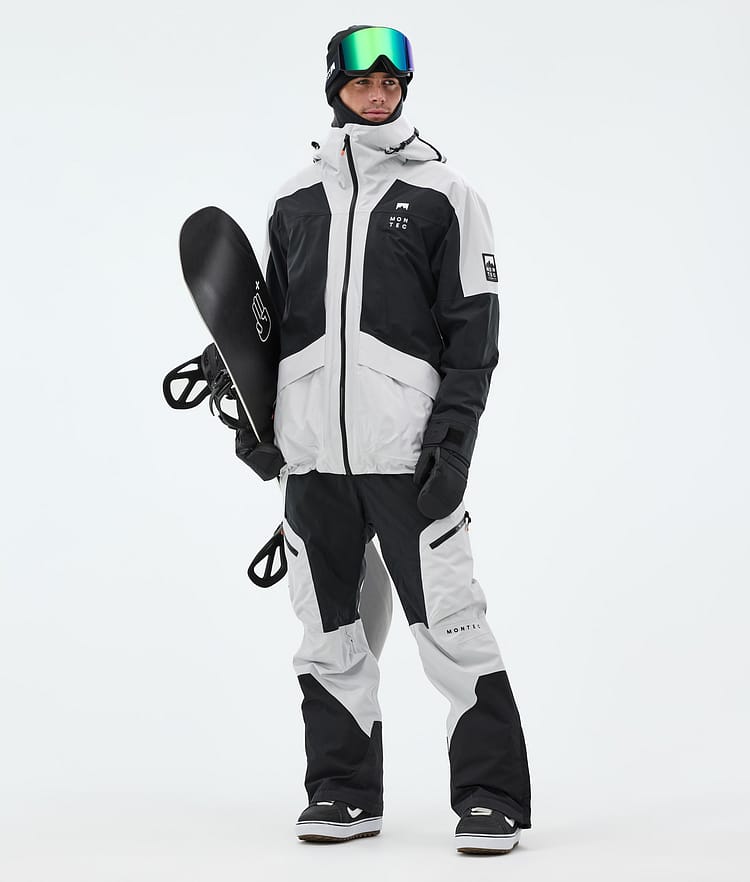 Montec Morpheus Snowboardjakke Herre Light Grey/Black, Bilde 3 av 10
