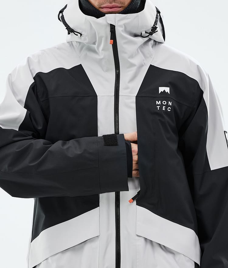 Montec Morpheus Snowboardjakke Herre Light Grey/Black, Bilde 9 av 10