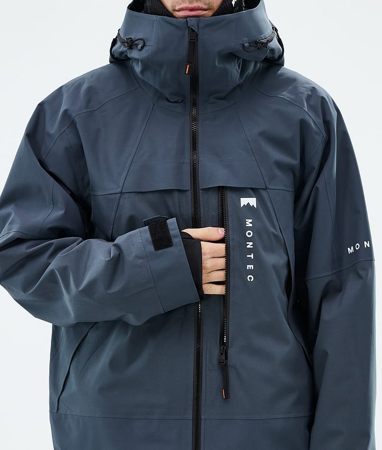 Montec Oracle Snowboardjakke Herre Metal Blue Renewed, Bilde 8 av 9