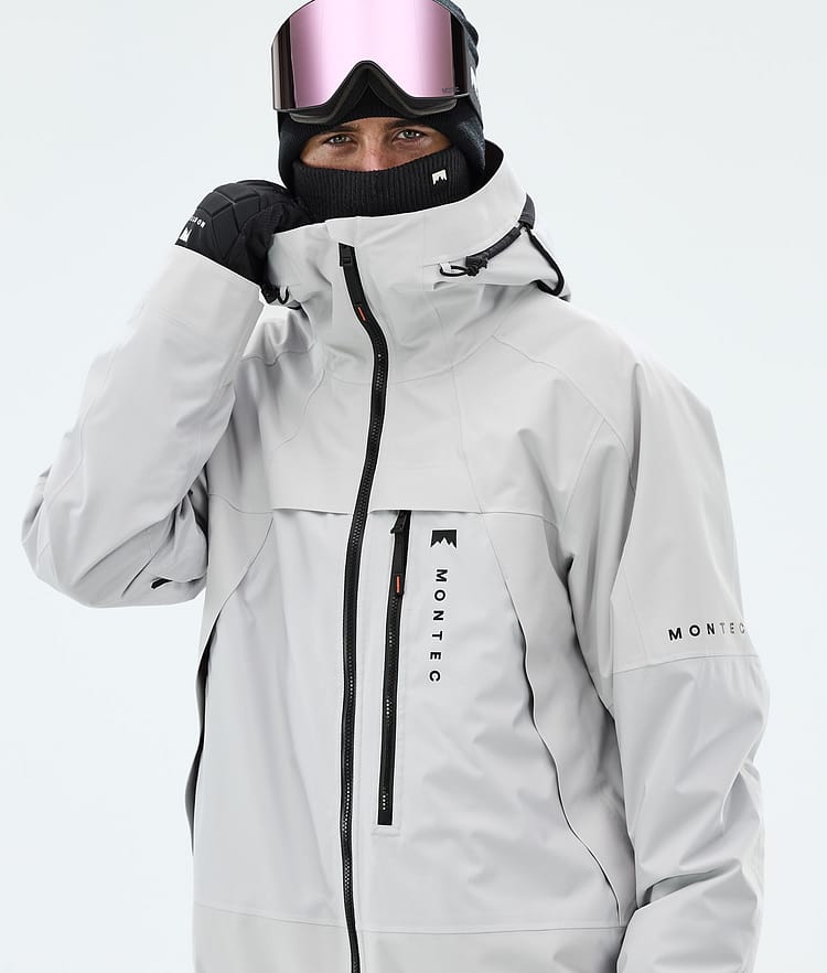 Montec Oracle Snowboardjakke Herre Light Grey, Bilde 4 av 9