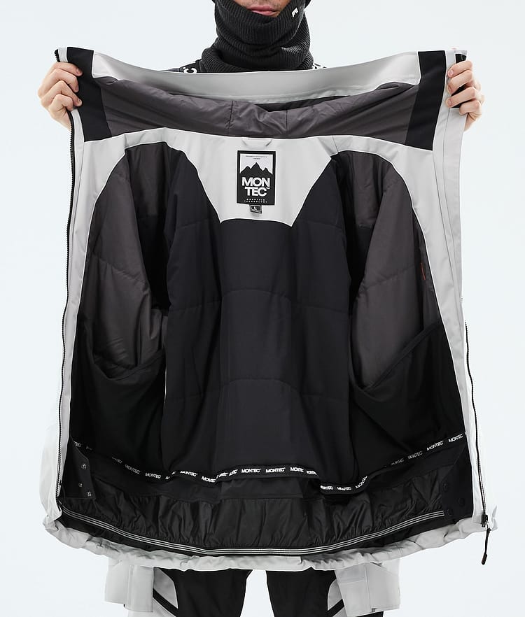 Montec Oracle Snowboardjakke Herre Light Grey, Bilde 9 av 9